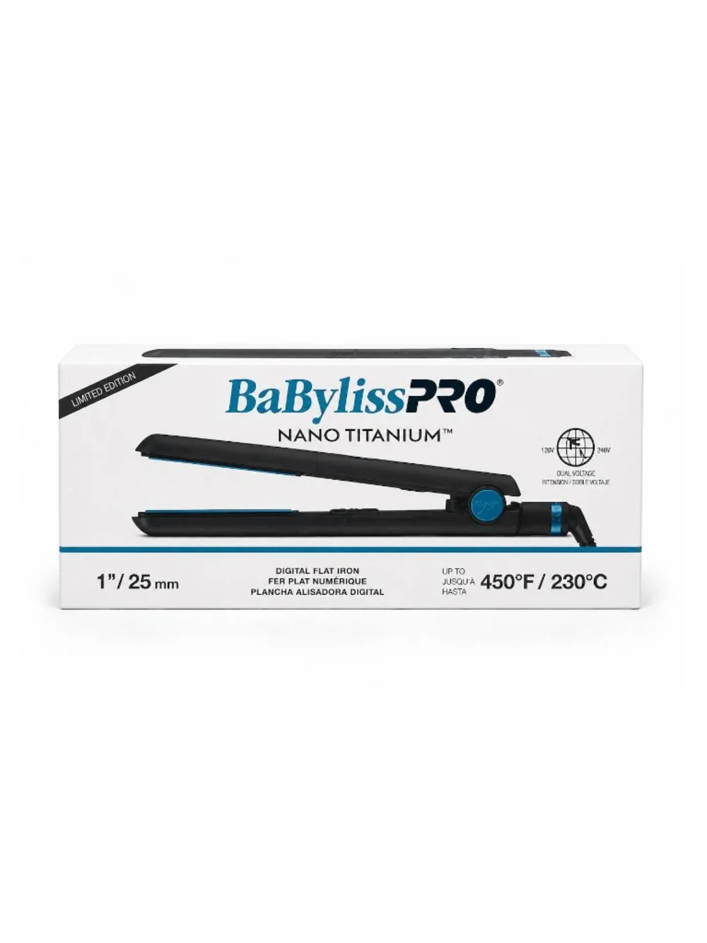 BaBylissPRO Nano Titanium Limited Edition Digital Flat Iron 1